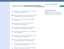 Tablet Screenshot of olddominionbusinessfinder.com
